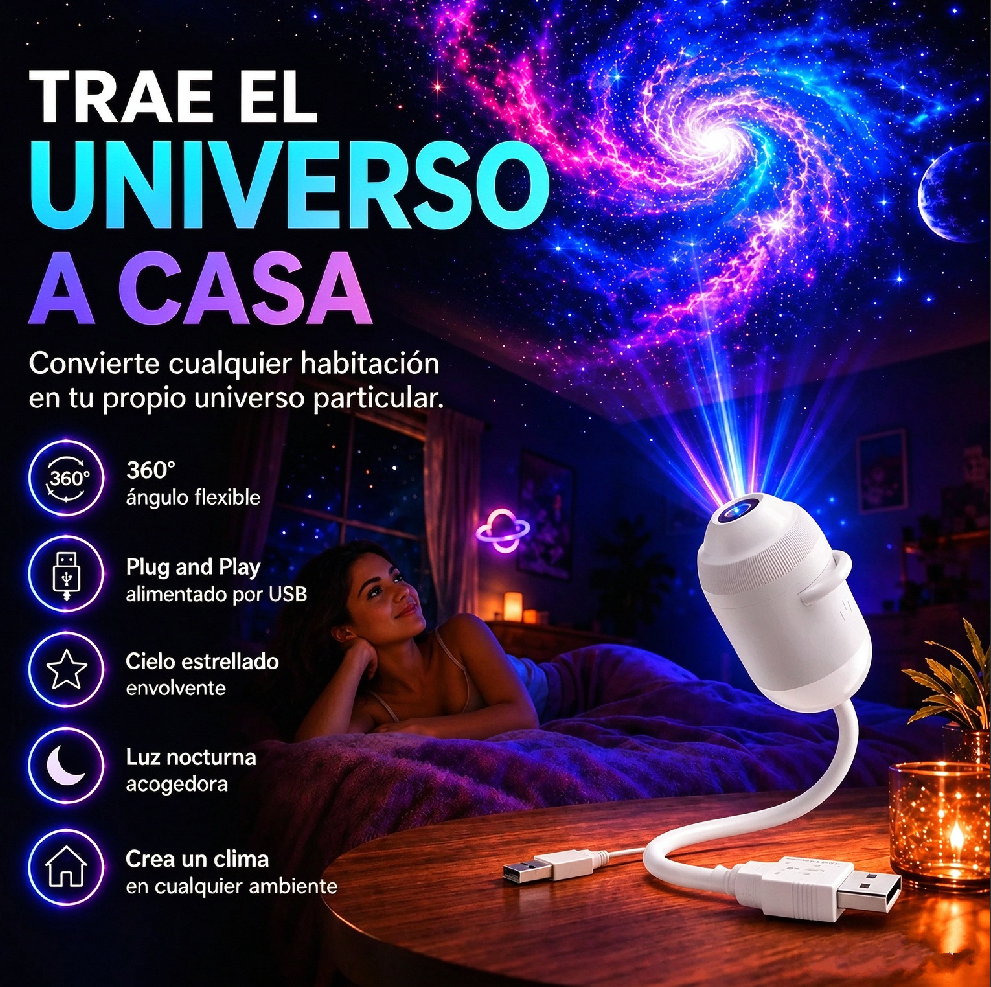 CosmoLux™ Proyector 5D | Transforma cualquier habitación en otro mundo - Imagen 3