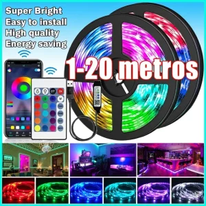 Tira LED RGB USB con Control Remoto para Decoración
