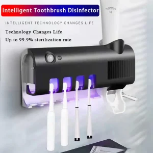 Porta-Escovas de Dente com Carga Solar e USB