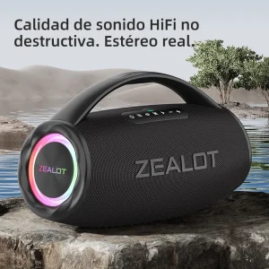 Bocina Bluetooth Zealot S97 120W IPX6 con Power Bank