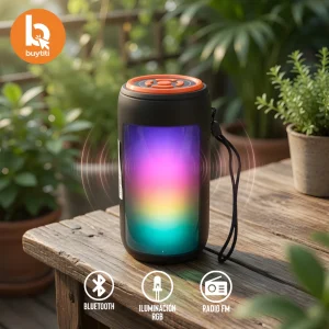 Bocina Bluetooth Buytiti Diseño Flama con FM y USB