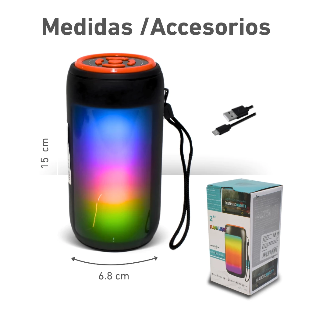 Bocina Buytiti tipo flama - uso y contenido