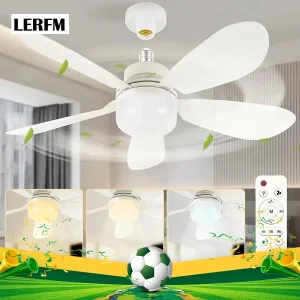 Ventilador de Techo con Luz LED y Control Remoto LERFM