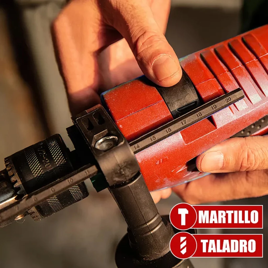 Taladro de Impacto 870W - portabrocas y empuñadura