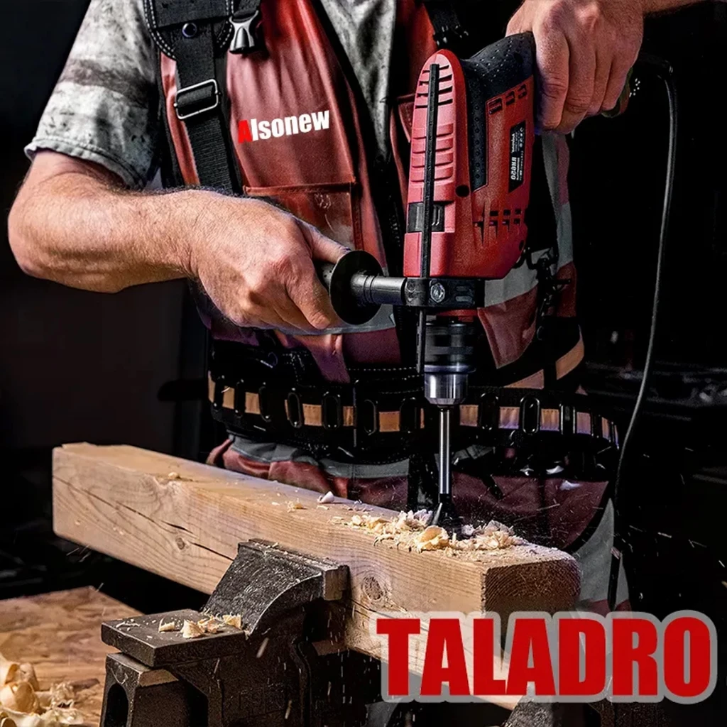 Taladro de Impacto 870W - uso en concreto y madera