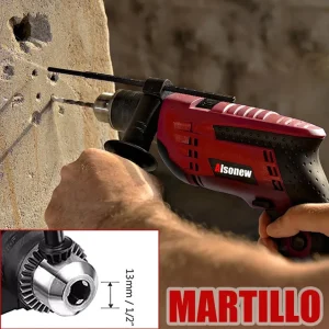 Taladro de Impacto 870W 110V con Kit de Brocas