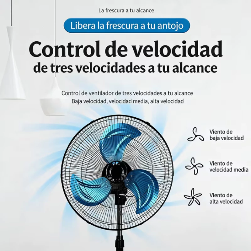 Ventilador de pie Okady - vista frontal