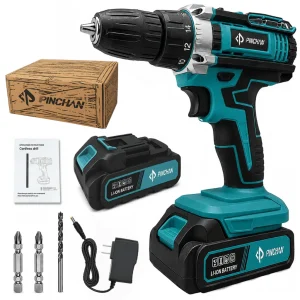 Kit De Taladro Inalámbrico Destornillador Eléctrico Azul