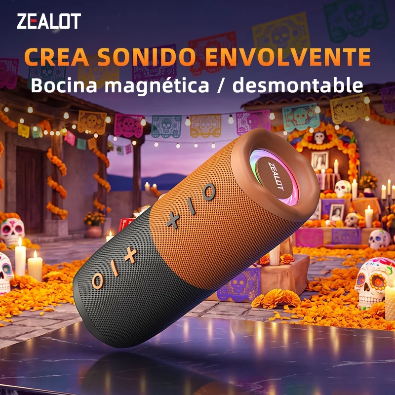 Bocina Zealot M5 - diseño portátil