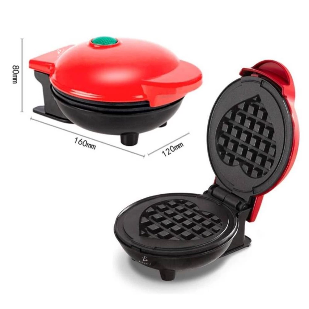 Mini waflera eléctrica Ele-Gate para waffles en forma de corazón