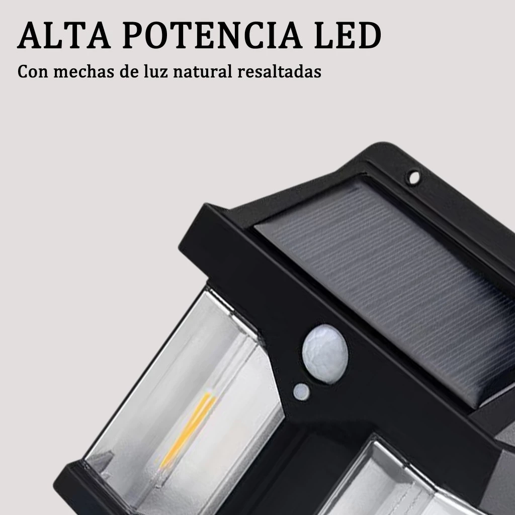 Luz solar de pared - sensor de movimiento