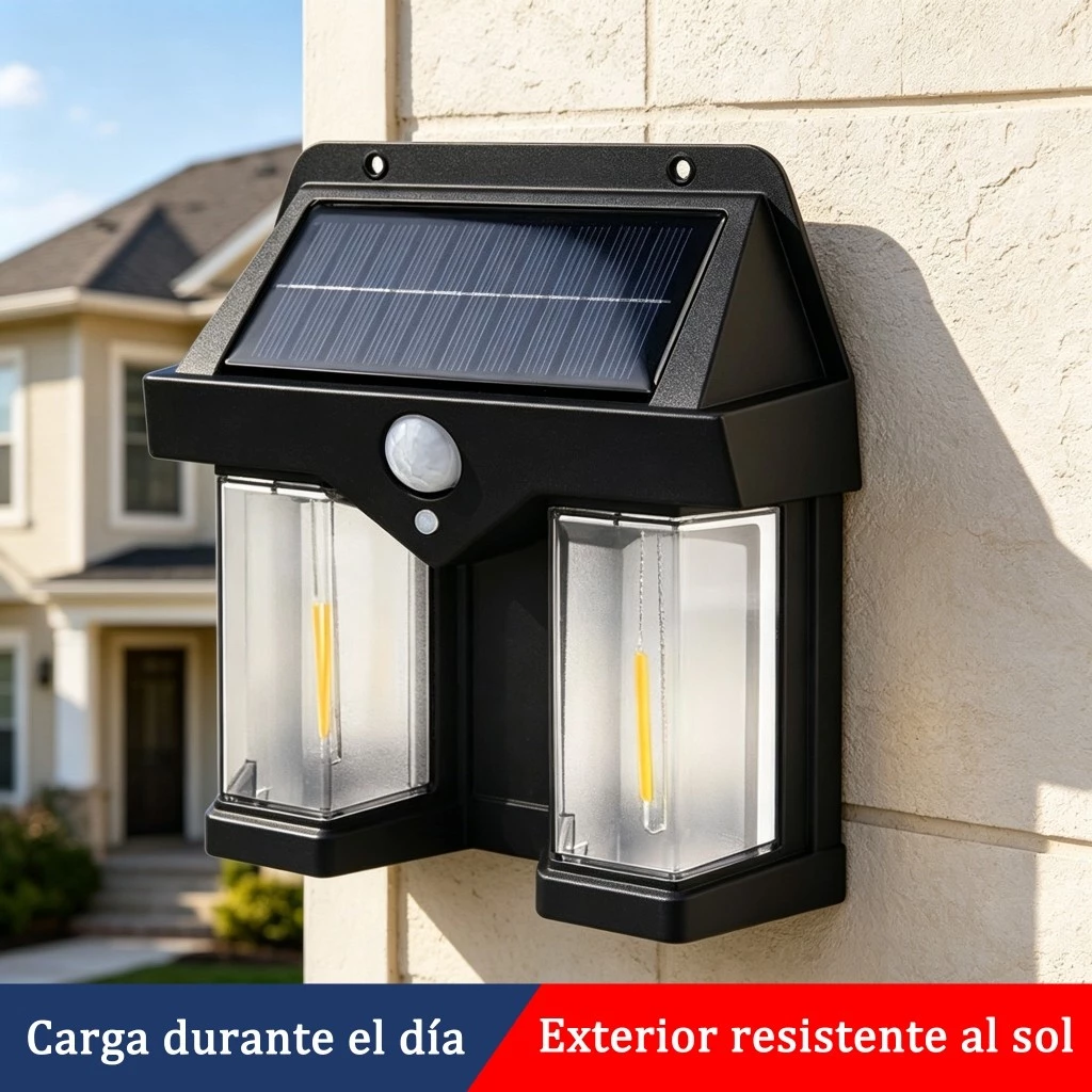 Luz solar de pared - luz cálida vintage