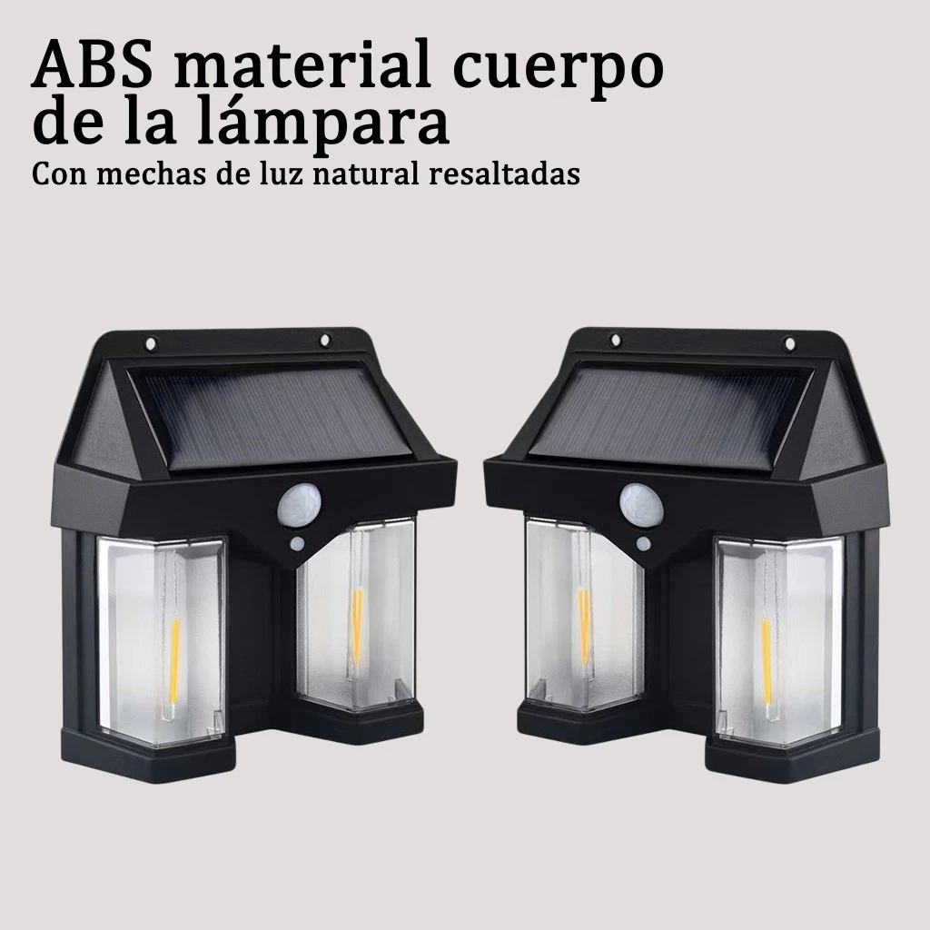 Luz solar de pared - instalación en pared