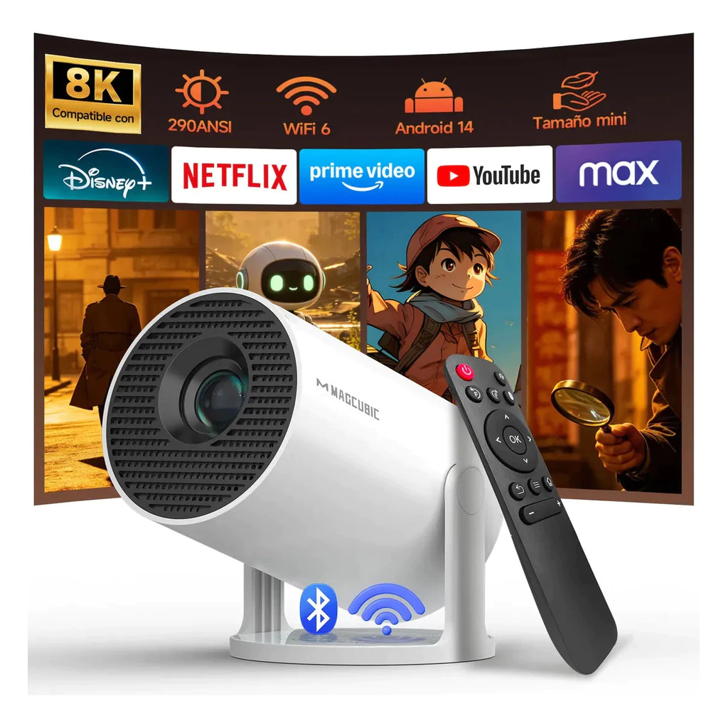 Proyector Magcubic HY300 Pro - proyección en techo